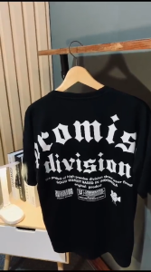 PROMISE Kaos Pria Oversize Boxy Premium T-shirt Oversized Black Streetwear Katun Combed 24s