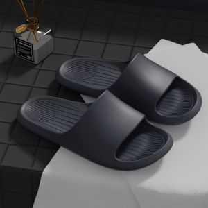 Posee Bathroom Slippers Mens Summer Indoor Non-Slip Home Couple Mute Home Slippers Female Official Flagship
