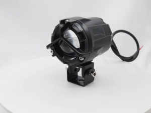 Funtimes Pair Laser Gun Mini Driving Light 80W Hi/Lo Dual Color Auxiliary Fog Light For Motorcycle