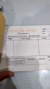 Nota Olshop Custum / Nota Toko Custum Free Design Full Color Murah