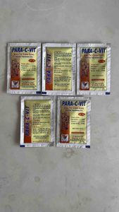 5 gói Para C Vitamin 10G - Đặc tr ị cảm cúm sốt bổ ăn lừ đù buồn Cho Trâu Bò Gà Vịt Chó Mèo Thỏ Dê