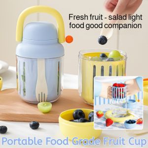 Portable Food Grade Fruit Cup & Fork: A Lightweight Fat Reduction Lunch Box