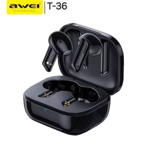 Original Awei T36 Bluetooth Earphone 5.3 Wireless Earbud Touch Control HIFI Stereo In-Ear Earbuds
