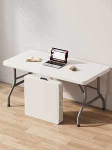 Portable Folding Rectangle Table Simple Modern Home Dining Table Outdoor Stall Small Apartment Eating Table Aluminum Material