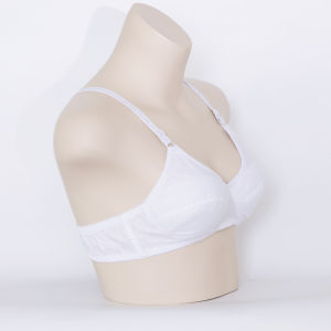 Pure Cotton Bra for Middle-Aged And Elderly Women No Steel Ring No Sponge Thin Cotton Underwear Large Size Loose Summer