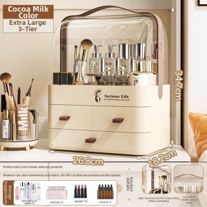 WANYU | Dustproof Makeup Organizer with High Capacity and Elegance