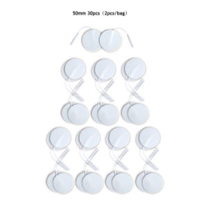 5cm Circular Electrode Pads with Tail for Electric Digital Muscle Massager Adhesive Relaxation Stickers for Stimulator