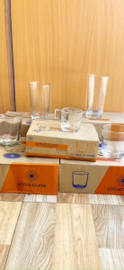 Bộ 6 cốc uống trà nóng thủy tinh LOTUS GLASS VTC 47026010607 trong suốtcao cấp