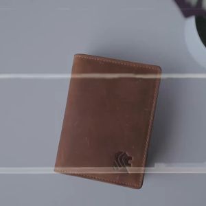REVEN LEATHER Aslan Wallet - Dompet Lipat Pria Dompet Kulit Sapi Asli Free Dompet STNK