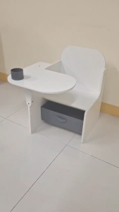 Happy Kiddos TF-4838W Scandinavian Montessori Kids Chair Dining Table and Chair for Kids Study Table