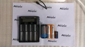 Alonefire D4 4-Channel 2A LCD Fast USB Charger for 1.2V Ni-MH/Ni-Cd AA AAA 3.7V 26650/21700/18650 Flashlight Torch Battery