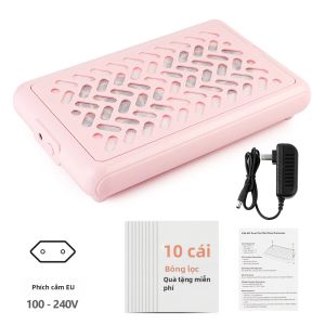 Máy Hút Bụi Móng Chuyên Nghiệp 4000 Vòng/phút Quạt Kép Hút Mạnh Không Chổi Than Dành Cho Thiết Bị Làm Móng Tại Salon