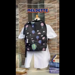 Boardwalk Meldette Ladies School Bag with Hot Air Balloon Design