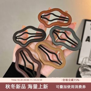 กิ๊บติดผมรูปเมฆผ้าไนลอนสำหรับผู้หญิง กิ๊บติดผมรูปเมฆวัสดุหนังสไตล์เกาหลีสำหรับตกแต่งผม ที่คาดผมข้างหลัง ที่คาดผมด้านหน้า