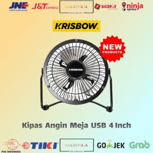 Kipas Angin Meja USB 4 Inch 8Cm 4W Krisbow / Mini Fan USB 4 Inch Krisbow