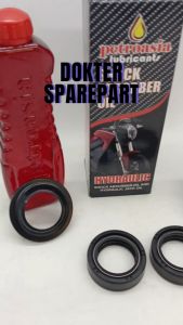 5TL (HEMAT PAKET 3) OLI SHOCK + SEAL ABU + SEAL SHOCK DEPAN MIO SPORTY / SIL / SEL / OIL / MINYAK