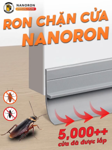 Thanh chắn khe cửa PVC Dài 1m chống bụi côn trùng ngăn hới máy lạnh có keo dán siêu dính