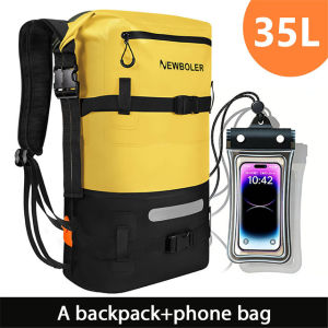 NEWBOLER | NEWBOLER 35L Outdoor Sport PVC Waterproof Storage Dry Bag For Canoe Kayak Rafting Swimming Travel Sack Backpack Camping Bag ﻿