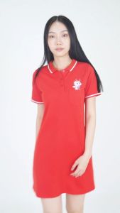 Forest Ladies Cotton Terry Short Sleeve Polo Dress Women Dress - 885056