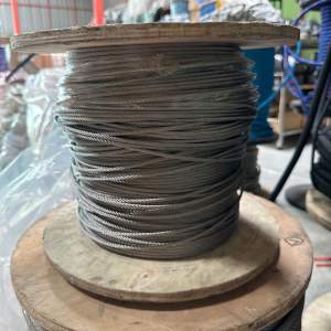 แบ่งขาย สลิง 4 มิลสแตนเลสไม่เคลือบพีวีซี