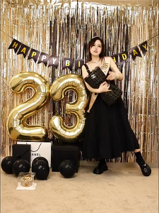 [Hàng Có Sẵn]Bóng Bong Số Màu Bạch Kim size 100cm Trang Trí Tiệc Sinh Nhật Cho Bé & Người Lớn Trẻ Trung Mới Lạ