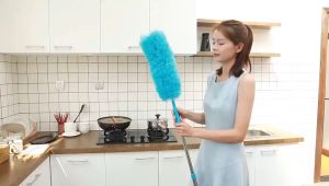 HIONE Feather Duster Washable Anti Static Duster with Soft Microfiber for Cleaning Car Cleaning Tool (RANDOM COLOR)