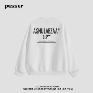 Áo Nỉ Dài Tay Màu Đen Thường Ngày Cho Nam Áo Sơ Mi Cơ Bản Phong Cách Mỹ Dày Dặn Mùa Hè 2025 Áo Thun Cổ Tròn in Họa Tiết