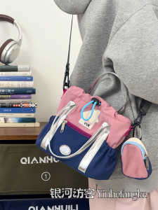 Cute Retro Color Block Small Crossbody Bag Womens Casual Commuter Single Shoulder Sling Bag Lightweight Handbag for Outdoor