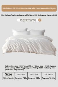 Mercury l Dual-Use Wedding Silk Quilt for Winter and Spring-Autumn
