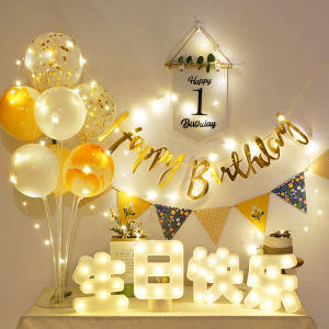 Đèn Trang Trí Sinh Nhật Hình Trái Tim Cho Bé Trai Và Bé Gái Balloons Trang Trí Phông Nền Tường Trang Trí Lễ Hội