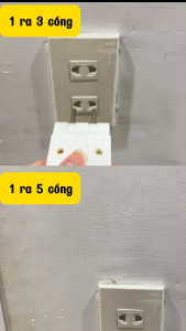 Ổ cắm thông minh xoay 180 độ phích cắm chia 3 cổng 5 cổng gấp gọn tiện lợi công suất chịu tải 2500W