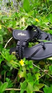 11.11 Sale | Sandal Teplek Jepit Lipat Kombinasi Flat Tali Kepang Wanita Santai Kekinian | Sendal Kokop Jepit Lipat Anyam Flip Flop Jepit Wanita/perempuan Terbaru