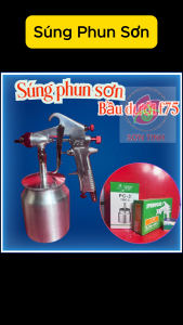 Súng phun sơn bầu dưới F75 - Vít tu lê phun sơn