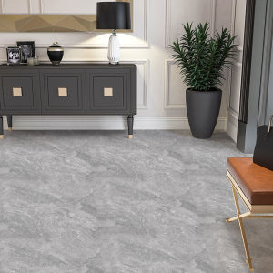 5 ชิ้นชุด กระเบื้องยางลายหินอ่อน กระเบื้องปูพื้นไวนิล ห้าชิ้นต่อแพ็ค พื้นผิวด้าน ห้องนั่งเล่น ห้องน้ำ ห้องครัว พื้นกาวตัวเอง ทนต่อการสึกหรอและกันลื่น สติกเกอร์กระเบื้อง