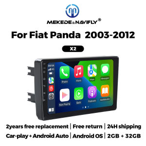 Màn Hình Radio Ô Tô Android MEKEDE Dành Cho Fiat Panda 169 2003-2012 Hỗ Trợ Carplay Không Dây Auto WiFi BT RDS Đầu Phát Đa Phương Tiện Video Màn Hình Kép RAM 1/2G
