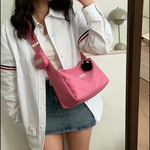 Women Oxford Nylon Korean Girl Bucket Sling Bag Shoulder Office Lady Casual Handbag Women Gift Beg