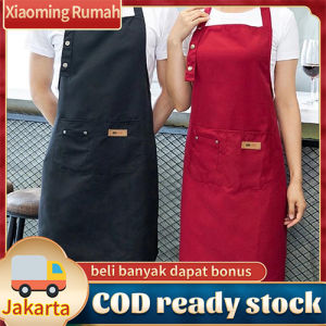 Celemek celemek tahan air masak anti air Pria Wanita Chef Pelayan Pelayan Kafe Original Handmade
