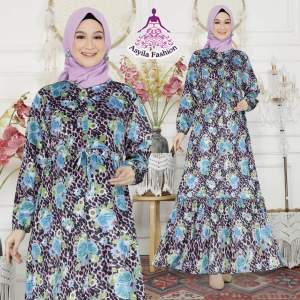(COD) MAXI DRESS BLUDRU MOTIF TERBARU