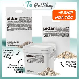 Cát vệ sinh hữu cơ Pidan Đậu nành mix dành cho mèo nhạy cảm