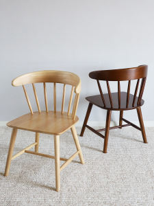 Scandinavian Solid Wood Dining Chair Restaurant and Cafe Dining Room Wooden Chair Minimalist Modern For Home Office Study Backrest Chair