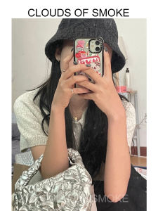 Mini Laser Silver Cloud Bubble Handbag COS Fingertip Bag Soft Polyester Pure Color Casual Zipper Closure Korean Style Bag