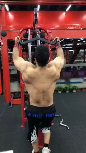 Non Slip T-bar V-bar Lat Pull Down Bar Rowing Handle Counter Grip Back Training Rotating Hanger Pemegang Alat Senam