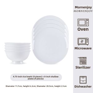 mornenjoy | Ceramic Porcelain Home Dining Tableware for Moving Gift