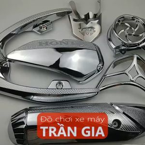 Combo full phụ kiện gắn xe Vision đời đầu năm 2011-2012-2013 ốp trang trí đầy đủ xe Vision đời cũ