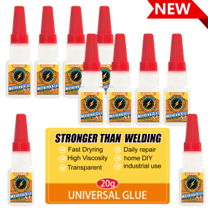 LOOLIFL Multi Purpose Super Glue Strong Fast Drying Adhesive Cyanoacrylate for Metal Plastic Glass DIY Bonding Liquid Glue Tool