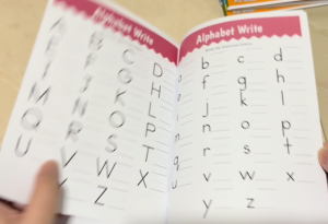 Alphabet Book (Writing Coloring Sounds Activity) for 3-6yrs old Alphabet Learning and Writing Practice 60pages book