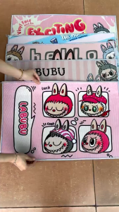 Thảm Thấm Hút Thảm Lau Chân Hình Labubu Hottrend Mặt Cao Su Chống Trơn Trượt 40x60cm