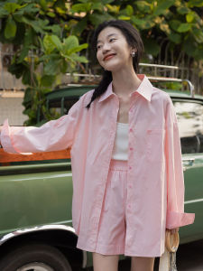 Mixd | Bộ Quần Shorts và Áo Blouse Màu Hồng Giá Rẻ
