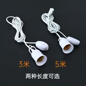Siêu rẻ - Đui đèn dài 3m E27 có công tắc phích cắm ( Độ dài thực tế từ 2.2m) đuôi đèn e27 dây dài 3m có công tắc tiện dụng