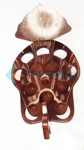 FATMAJATI Tempat aqua gelas model merak 3d